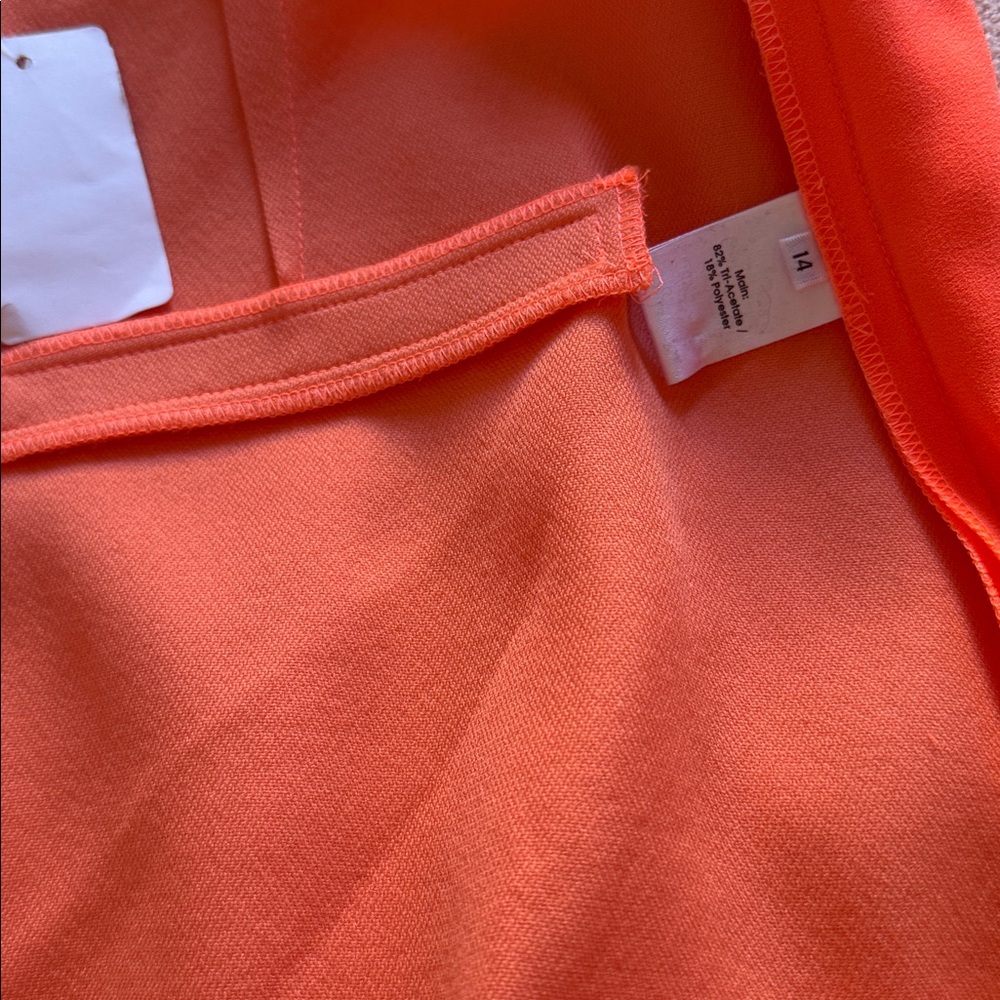🧡NWT Alex Perry High Waist Coral Pleated Shorts - Picture 8 of 9